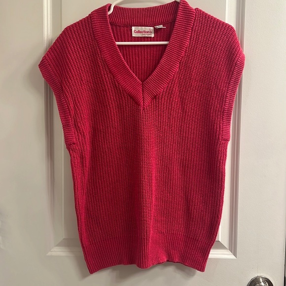 Pink Sweater Vest - Picture 1 of 5